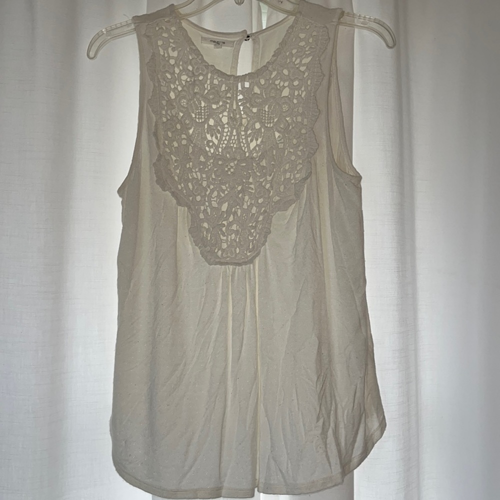 Maurices white tank top blouse